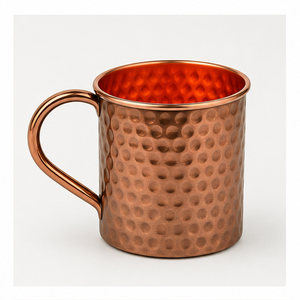 Handmade 100% Pure Copper Moscow Mule <b>Mug</b> Solid Hammered Copper <b>Beer</b> <b>Mug</b> For Chilled Cocktail, Wholesale Artisan Barware - Product Image 5