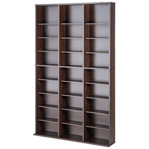 Mobile Portaoggetti per Soggiorno, Scaffale DVD a 9 Livelli, Capacità 756 CD, 27 Scomparti Regolabili, Organizza e Protegge - Product Image 4