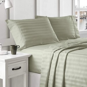 Juego de 4 Sábanas para Cama de Hotel, Transpirables, de Algodón, para Todas las Temporadas, Sábanas Planas y Ajustables - Product Image 1