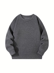 Women’s Plain Sweatshirt Bulk Wholesale Blank Crewneck <b>Jumper</b> for Sublimation and Screen Printing Cotton Blend Knitted Casual - Product Image 3