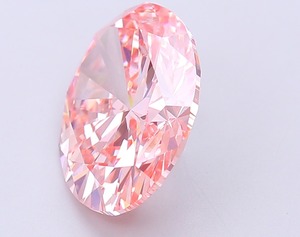 Diamant CVD rose vif fantaisie de forme ovale de luxe, cultivé en laboratoire, 4,73 carats, clarté VS1, polissage excellent, diamant non monté pour bijoux - Product Image 2