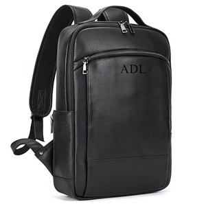 Custom Genuine Leather Unisex Anti-Theft Zipper Backpack Travel <b>Rucksack</b> Waterproof Laptop Bag Luxury Daypack LBK-0109 - Product Image 2