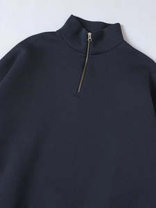 Pull sport décontracté pour homme, automne, col montant, demi-zip tendance, épais et stylé - Product Image 4