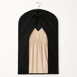 Wholesale Customized Direct Factory <b>Foldable</b> Luxury Custom Printed Canvas Garments <b>bags</b> Zipper Closure Ribbon Handle Canvas <b>Bag</b> - Product Image 3