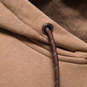 Sweat-shirt à capuche pour homme en molleton de coton, capuche réglable, doux, chaud, manches longues, style décontracté streetwear - Product Image 2