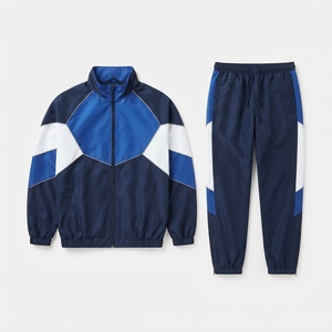 Survêtement Homme Colorblock Personnalisé avec Logo – Vêtements de Sport Décontractés OEM – Ensemble de Survêtement de Gym en Gros - Product Image 5