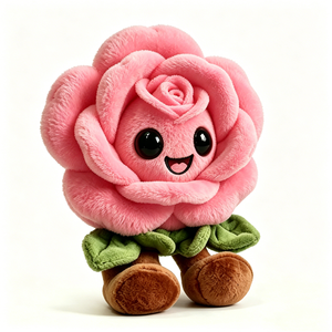 Personaliza un regalo romántico de peluche, decoración floral rosa de peluche, peluche de rosa para el Día de San Valentín, regalo de peluche de flores para niños - Product Image 2