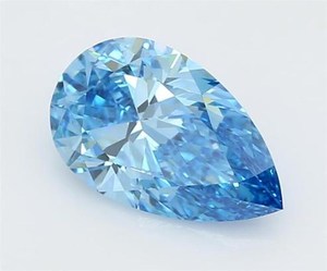 Diamantes Sueltos CVD con Certificación IGI, Corte Pera, Color Azul Intenso Único, de 1 a 5 Quilates, Cultivados en Laboratorio HPHT, Claridad VS1, para Joyería - Product Image 1
