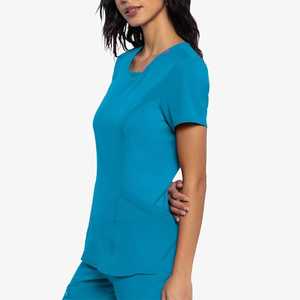 Women Medical <b>Scrub</b> Tops Lightweight Nursing Uniform for Hospital <b>Work</b> Wholesale - Product Image 1