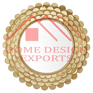 Espejo Redondo de Metal de Diseño Clásico para Decoración del Hogar, Baño y Oficina, Espejo Decorativo de Pared - Product Image 3