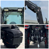 Tracteur agricole polyvalent 4x4 4RM de luxe avec cabine chauffante, grande puissance hydraulique, 200 CV, 180 CV, 150 CV, 120 CV, 100 CV