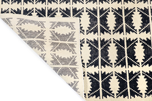 Alfombra DECORDEC de Lana Hecha a Mano, Ecológica, Antideslizante, de Pelo Medio, con Diseño Geométrico de Loto/Ampolla de Arena, para Hogar y Hotel - Product Image 6
