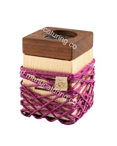 Wood Sandalwood Bakhoor Oud Burner Mubkhar <b>Incense</b> <b>Holder</b> with Wire Eco-Friendly Religious Ramadan Gift Desk Decor - Product Image 2