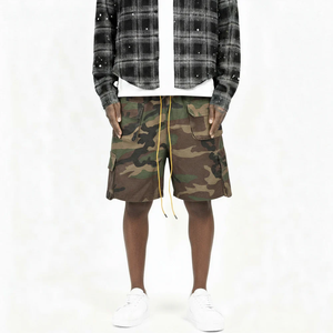 Custom Jeans Denim <b>Shorts</b> Baggy 6 Pocket Camouflage Camo Cargo <b>Shorts</b> Boys Multi Pocket <b>Tactical</b> <b>Shorts</b> Hiking Camping Casual - Product Image 3