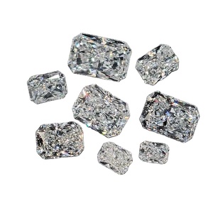 Moissanite blanco Forma radiante Diamante Moissanite suelto y otras joyas de diamantes - Product Image 1