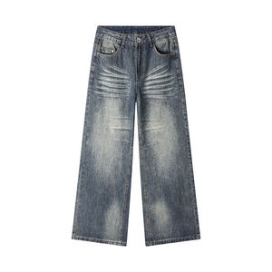 Jean en denim pour femme 100 % coton, séchage rapide, taille haute, coupe ample vintage, style baggy d'hiver, plusieurs couleurs - Product Image 5