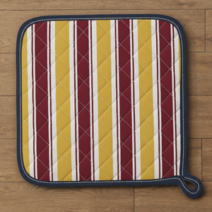 Soporte para ollas de algodón a rayas resistente al calor para cocina almohadillas calientes acolchadas para cocinar, hornear y servir - Product Image 3