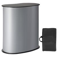 Tragbarer Messestand-Tisch 90 cm x 49 cm x 94 cm Ausstellungs-Präsentationstheke Messestand Faltbare Aluminium-Messewand