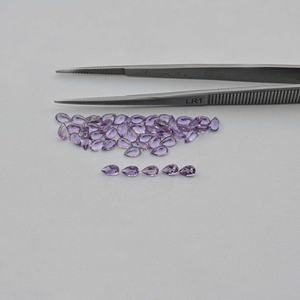 AAA Grade 4mm 6mm naturel brésil améthyste à facettes en forme de poire pierre précieuse en vrac haute violet améthyste pierre tendance bijoux vente - Product Image 2
