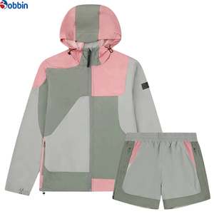 Conjunto Deportivo de 2 Piezas para Hombre con Logotipo Personalizado, Chaqueta Deportiva y Pantalones Cortos, Ropa Deportiva de Moda, Nueva Llegada, Conjunto Informal Cortavientos - Product Image 4