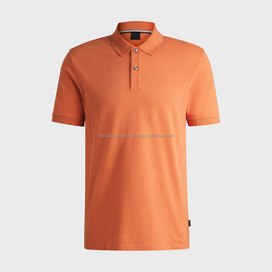 Nardon Apparel, camiseta de Polo con rayas sólidas informales para hombre, camisetas holgadas de punto con estampado fino - Product Image 1