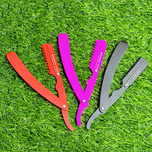 Navaja de Peluquería para Adelgazar el Cabello, de Acero Inoxidable, con Bloqueo Oscilante, para Corte Profesional de Peluquería - Product Image 2