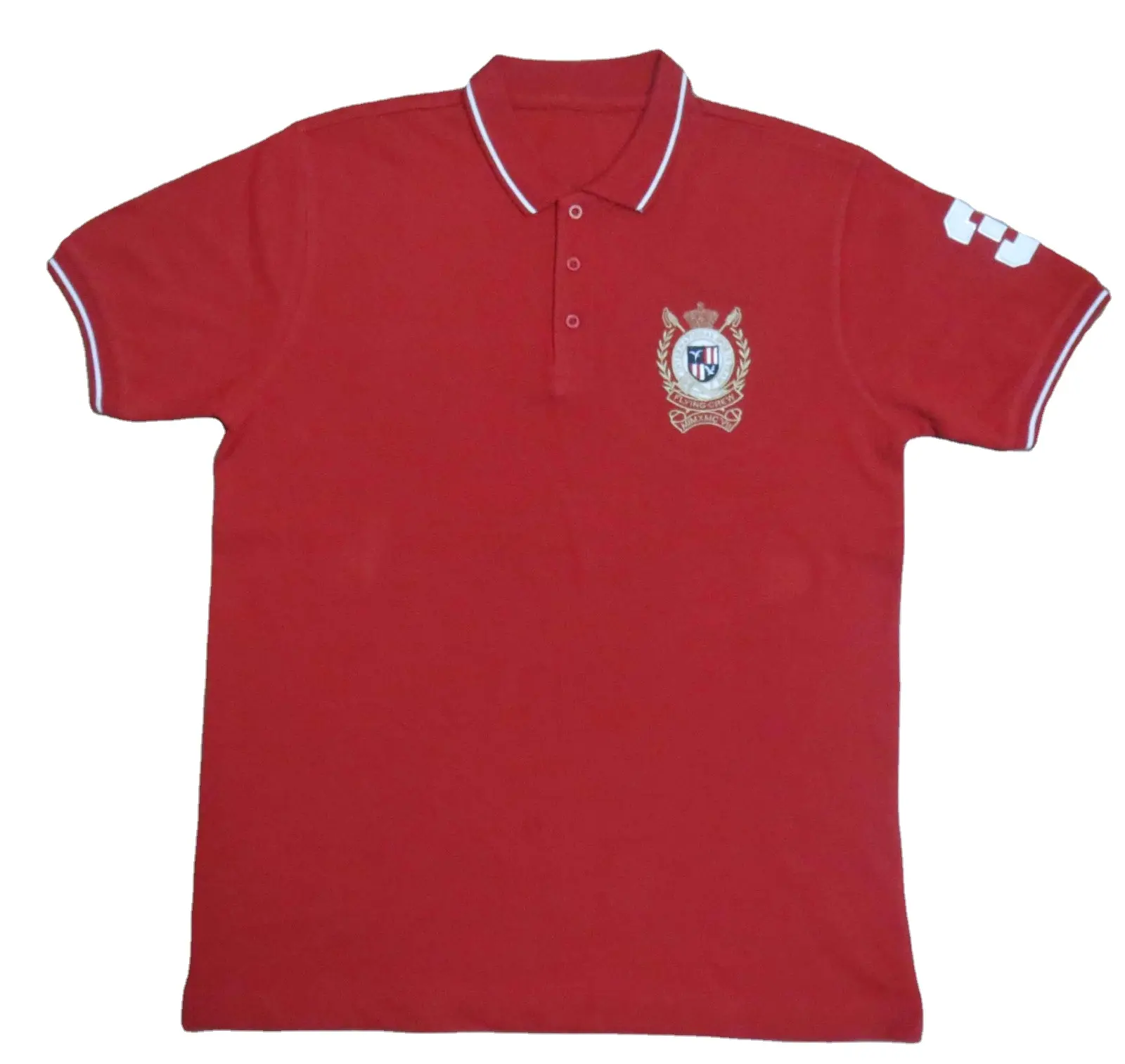 Kaus Polo Pique pria polos Golf polos seragam kustom kasual katun kualitas tinggi