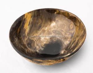 Tazón de Cuerno Natural de Lujo, Hecho a Mano por Artesanos, Tazón para Servir Ecológico, Vajilla para Decoración de Cocina y Comedor - Product Image 4