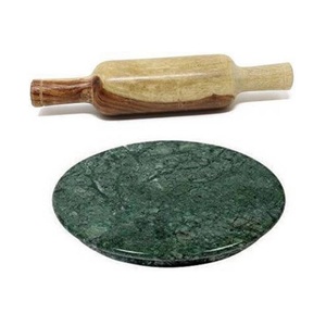 Rodillo de Mármol de Diseño Maravilloso y Tabla de Amasar de Madera, Juego de Chakla Belan para Accesorios de Cocina - Product Image 1