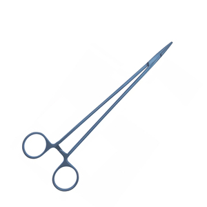 ชุดเครื่องมือผ่าตัด Debakey Needle Holder Forceps แบบเคลือบสีน้ำเงิน ผลิตจากเหล็กกล้าไร้สนิม ราคาถูก ขายส่งแบบ OEM - Product Image 1