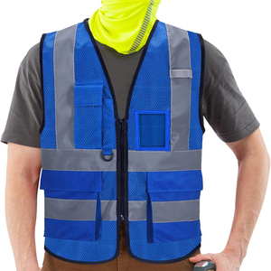 Chemise de travail réfléchissante haute visibilité noire personnalisée OEM, panneau contrastant, coton polyester, manches longues, uniforme de sécurité pour le personnel industriel - Product Image 1