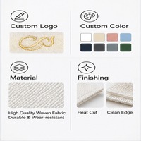 Étiquettes de marque tissées personnalisées, étiquettes à coudre pour vêtements, articles vestimentaires et sacs
