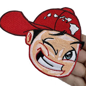 Wholesale Custom Embroidery Patch Textured Thread Embroidered <b>Badge</b> for Caps Jackets Bags Clothing Heat Press <b>Iron</b> <b>On</b> Sew <b>On</b> App - Product Image 4