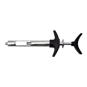 Jeringa Dental Profesional de 1.8 ml, Cuerpo de Acero Inoxidable, Mango de Plástico Negro, Instrumentos Médicos Dentales Reutilizables para Anestesia - Product Image 3
