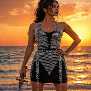 Conjunto de Top y Falda de Aluminio Anodizado Moonforge Siren – Disfraz de Cosplay Renfaire para Halloween - Product Image 2