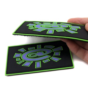 Custom Soft PVC Badge Heat Transfer Labels Rubber Logo Patches for Clothing Bag Hat <b>Shoes</b> Garment Decoration <b>Hook</b>-and-Loop - Product Image 4