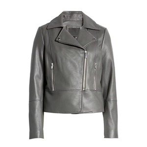 Custom Design Leather Solid Color Women Leather <b>Jacket</b> High Quality <b>Light</b> <b>Weight</b> Manufacturing Soft Material Women Women Leather - Product Image 6