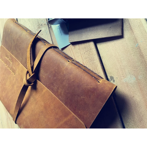 Journal personnalisé en cuir véritable à trois volets avec reliure thermique, couverture rigide, fait main, A5/A6/A4, agenda personnalisé ligné, rechargeable, pour les voyages - Product Image 5