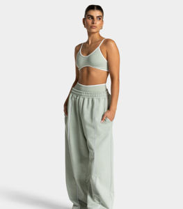 Women's Mid Waist Waterproof Windproof Thick Fleece Lined Jogging Pants with Flat Front Style Drawstring Closure Winter <b>Joggers</b> - Product Image 3