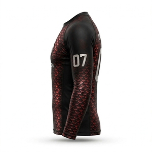 Maillot de compression athlétique à manches longues pour homme, séchage rapide, en polyester, idéal pour la course, l'entraînement et la gym - Product Image 4
