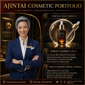 Ajintai Peptide Face Serum Anti-Aging Liquid Eye Care All Skin Types Mature Skin Care Unisex Formula Green Tea Vitamin C Dark - Product Image 6