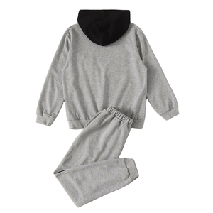 Custom Polyester Tracksuits <b>Set</b> For Toddler Girls Winter Sweatsuit Custom <b>Embroidery</b> Logo Warm Cotton Fleece Clothing For Kids - Product Image 2