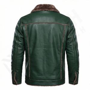 Veste de moto en cuir véritable pour homme de qualité supérieure, nouvelle arrivée, vestes de moto d'hiver, protections amovibles, personnalisables - Product Image 2