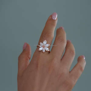 IGI/GIA Lab Grown Cut Diamond Vintage 14K amarillo boda/anillo de compromiso Unisex fino oro blanco aniversario fiesta-regalo digno - Product Image 1