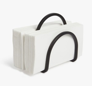Porte-serviettes moderne en métal noir, forme irrégulière, décoration d'intérieur, durable, au meilleur prix - Product Image 3