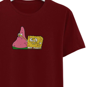 T-shirt personnalisé brodé, design de personnage amusant, unisexe, streetwear, coton de haute qualité, mode décontractée, usine OEM ODM - Product Image 3