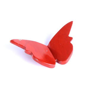 Ailes de papillon en jaspe rouge naturel sculptées, pierre énergétique, spécimen minéral de guérison pour la décoration de la maison et du bureau - Vente en gros - Product Image 2