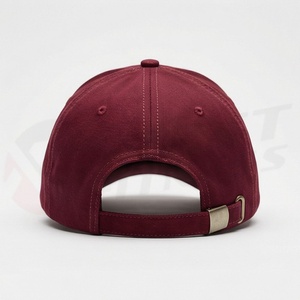 หมวกเบสบอลผ้าฝ้ายสีแดงเบอร์กันดี แบบเรียบ ไม่มีลาย สำหรับทุกเพศ เลือกได้ตามชอบ ดีไซน์สำหรับวิ่ง สวมใส่สบาย สไตล์ยอดนิยม - Product Image 2