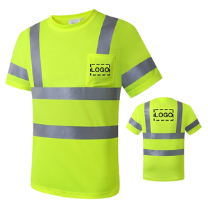 Camiseta de Seguridad Reflectante de Alta Visibilidad Personalizada, 100% Poliéster, Camiseta de Tráfico de Seguridad Reflectante de Alta Calidad - Product Image 2