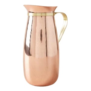 Jarra de Agua de Cobre de Lujo con Asa de Latón, Jarra Profesional para Servir, Decoración para el Hogar, Restaurantes, Hoteles, Servicios de Catering - Product Image 1